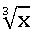  VIII maths cube root of x