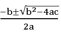 TS inter 2A quadratic equation formula