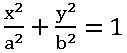 TS inter 2B standard form of ellipse equation