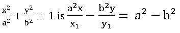 TS inter2B equation of the normal to the ellipse