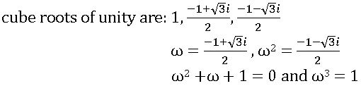 cube roots of unity