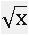 sqrt x