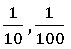 decimal fraction example