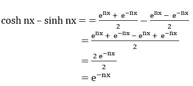 Hyperbolic Functions 26