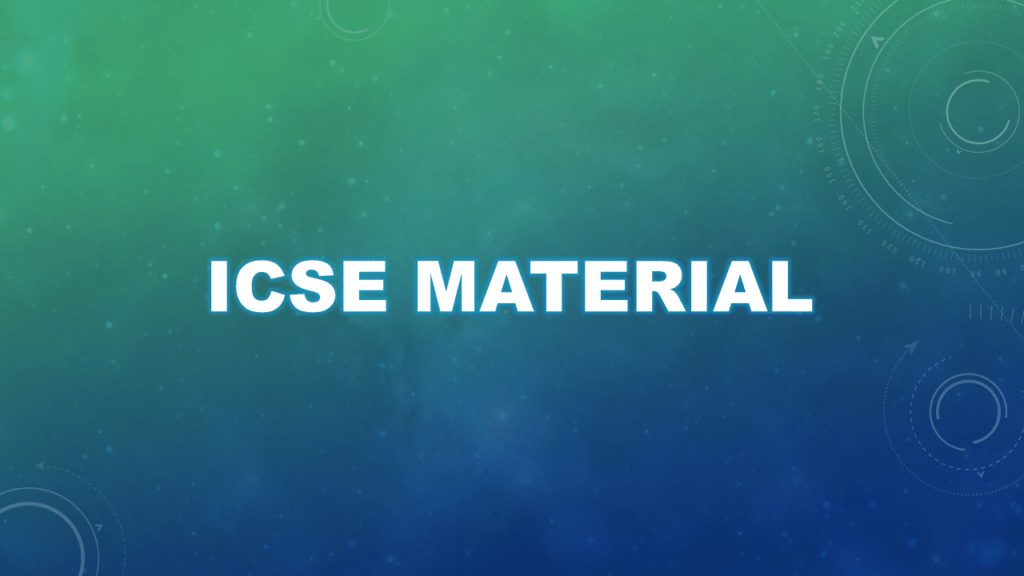 Icse Material Feature Image