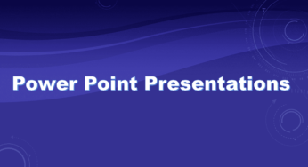 Power point Presentations