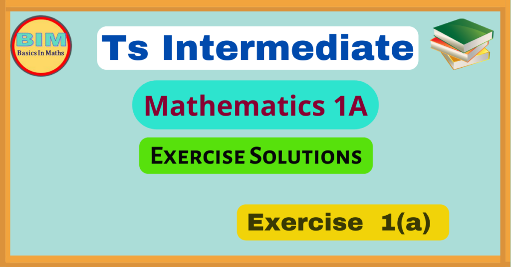 Functions Exercise 1a Solutions
