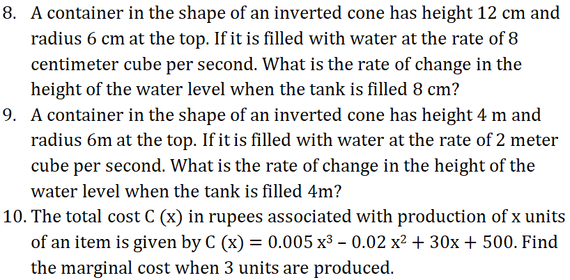 inter maths 1B Rate Measure 4 marks imp qns - 3