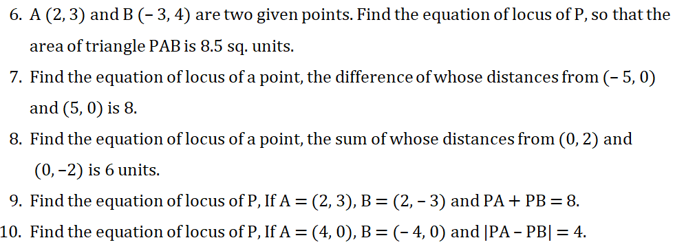 inter maths 1B locus 4 marks imp qns - 2
